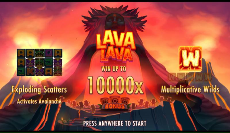 LAVA SLOT sign up bonus