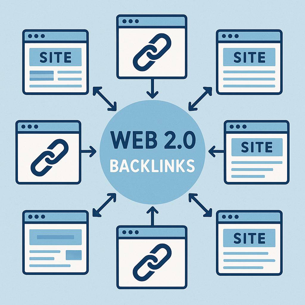 Shows what web 2.0 backlinks are and how they work
